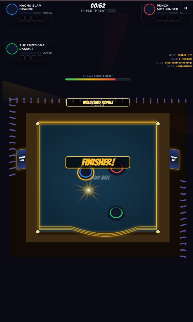 Wrestling Royale — ring brawl with weapons